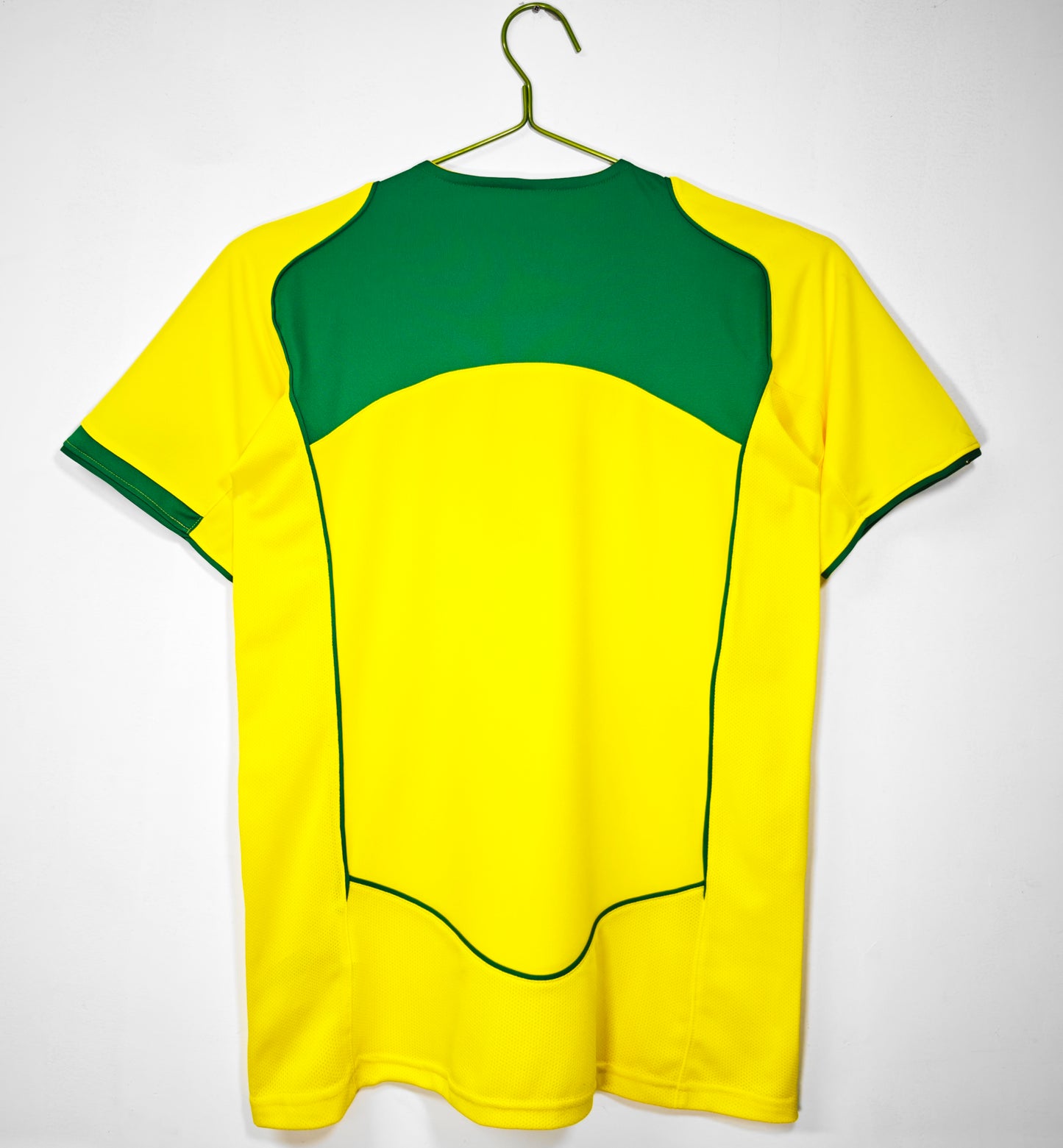 Camiseta Brasil Nike Local 2004–2006 (Total 90) – Amarilla/Verde (Dri-FIT)