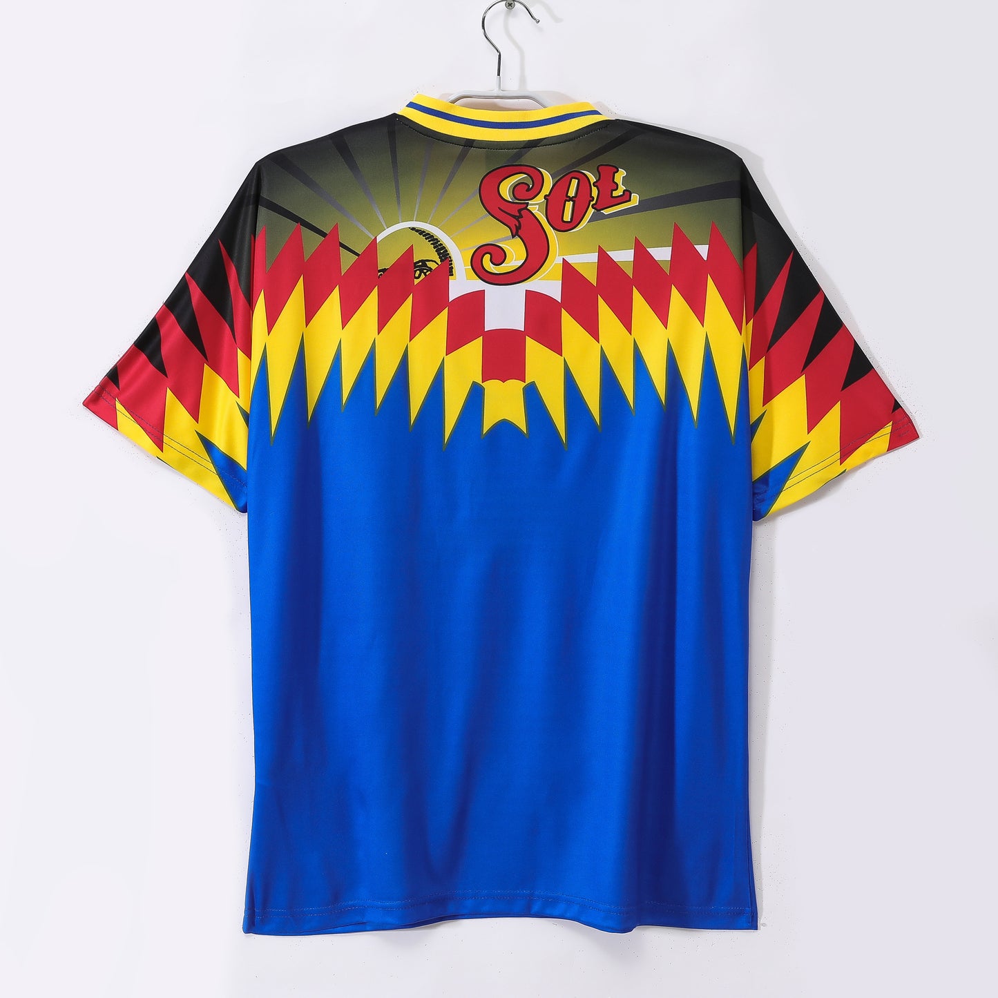 Camiseta Portero Jorge Campos “Sol” – ABA Sport 1995–1997 – Multicolor