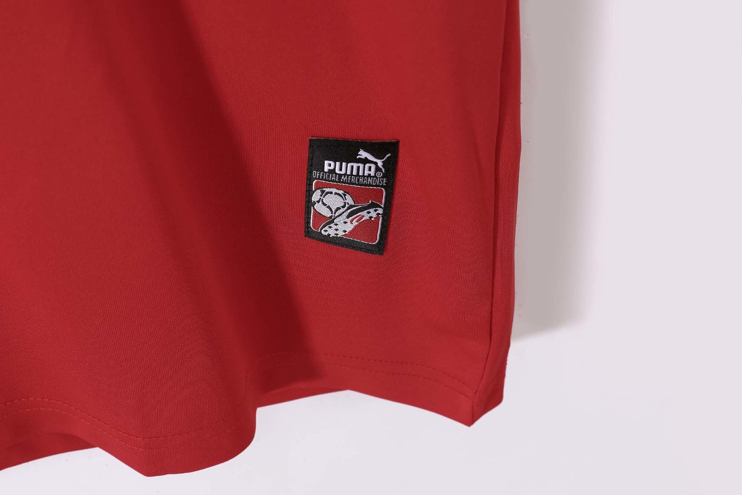 Camiseta Marruecos Puma Local 2004–2006 – Roja con banda verde (Leones del Atlas)