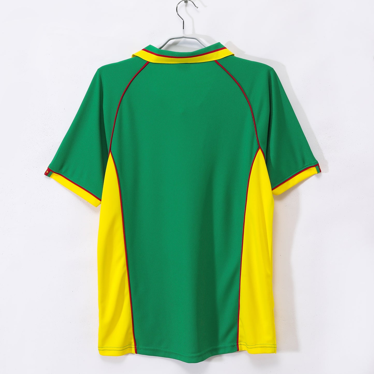 Camiseta Camerún Puma Local 2002–2004 – Verde/Amarillo – Leones Indomables