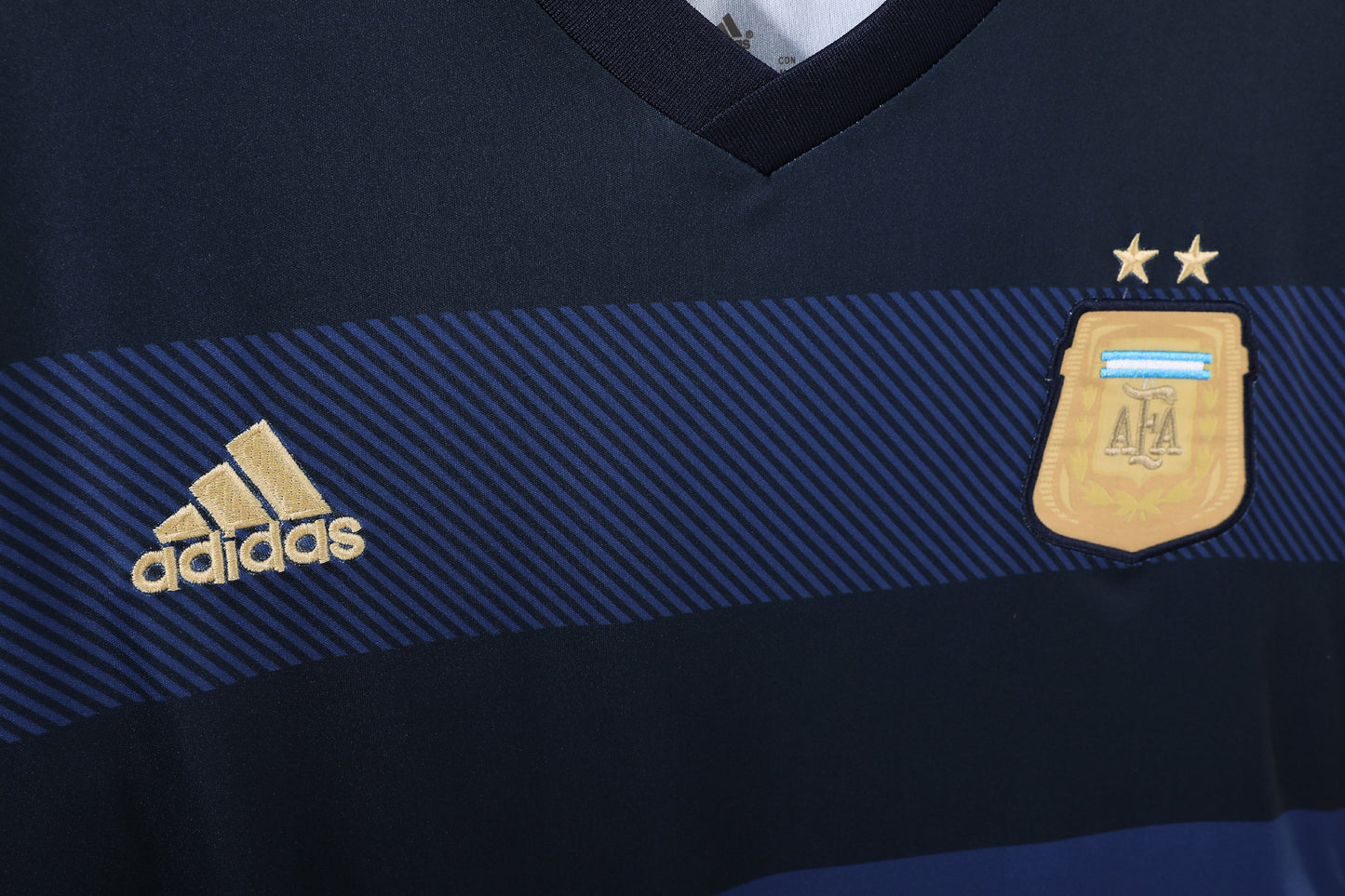Camiseta Argentina adidas Visitante 2014/15 – Azul marino con franjas – Climacool