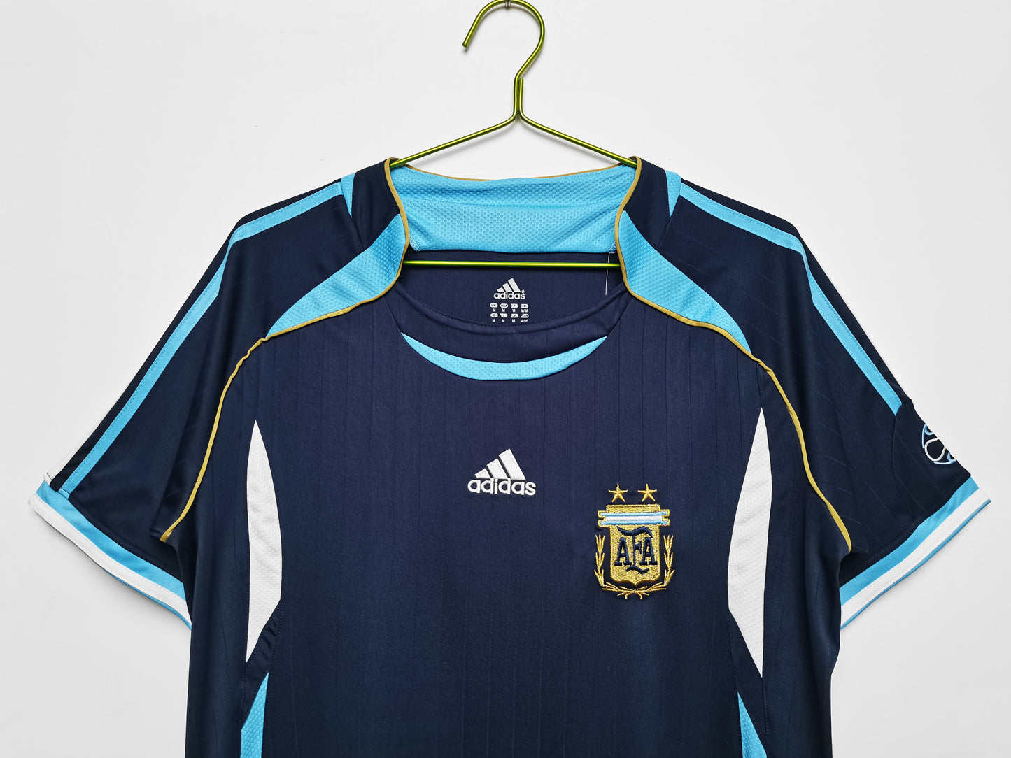 Argentina AFA adidas — Away azul marino 2006 | Mundial Alemania ’06 (Riquelme, Messi & Ayala)