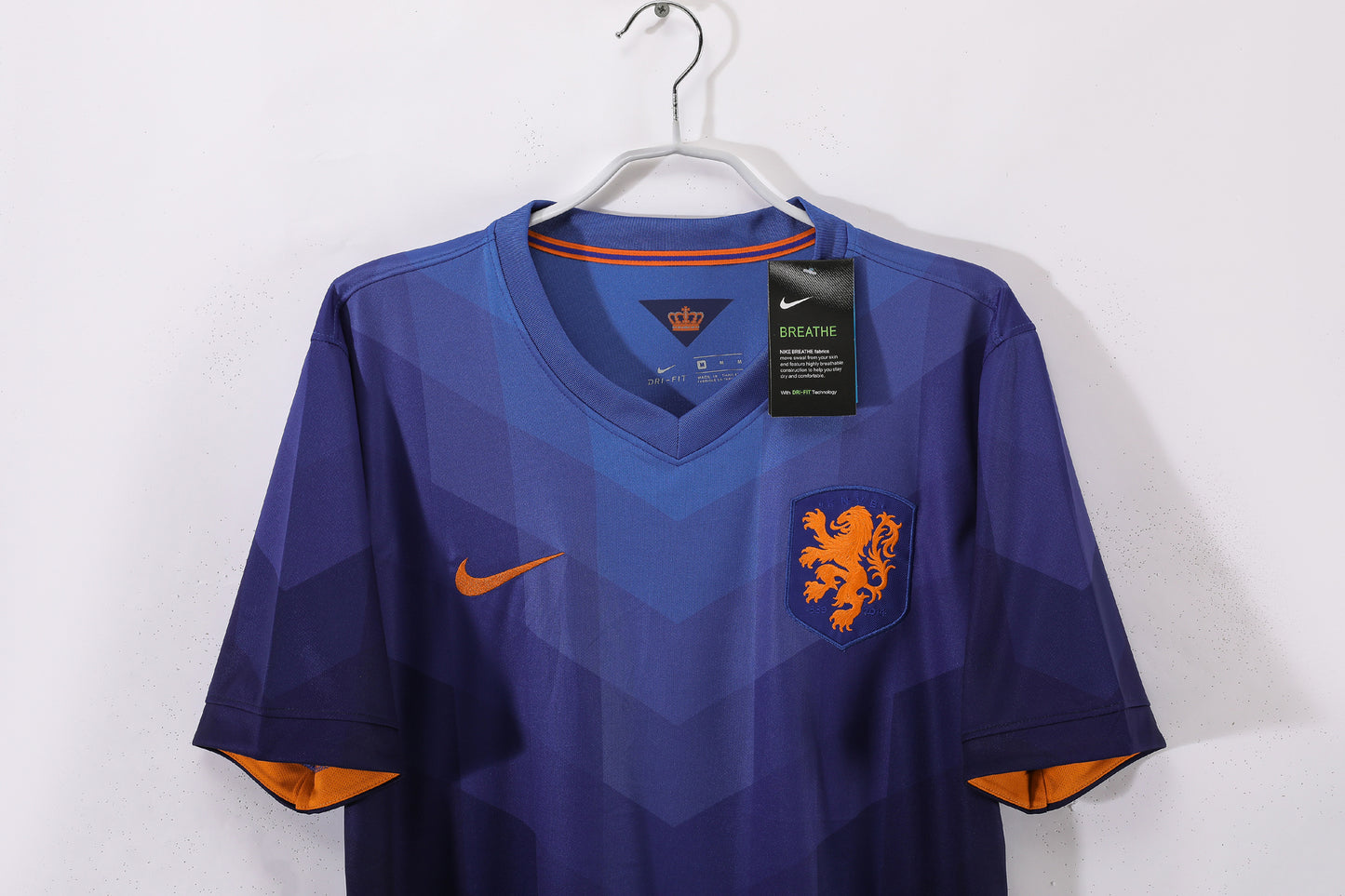Camiseta Países Bajos Nike Visitante 2014/15 – Azul/Púrpura (Dri-FIT)