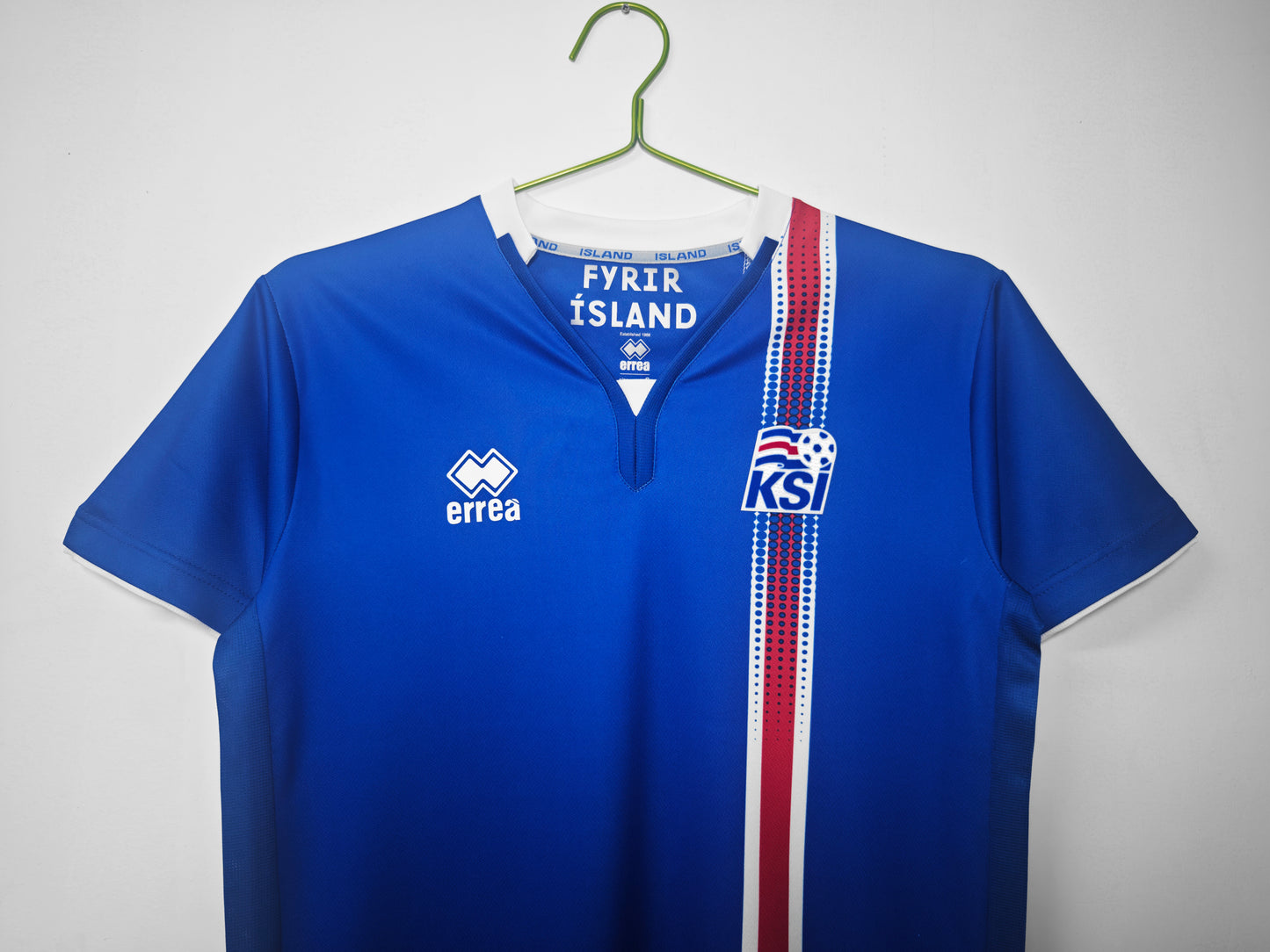 Camiseta Islandia Erreà Azul (KSI) — Retro 2016–20