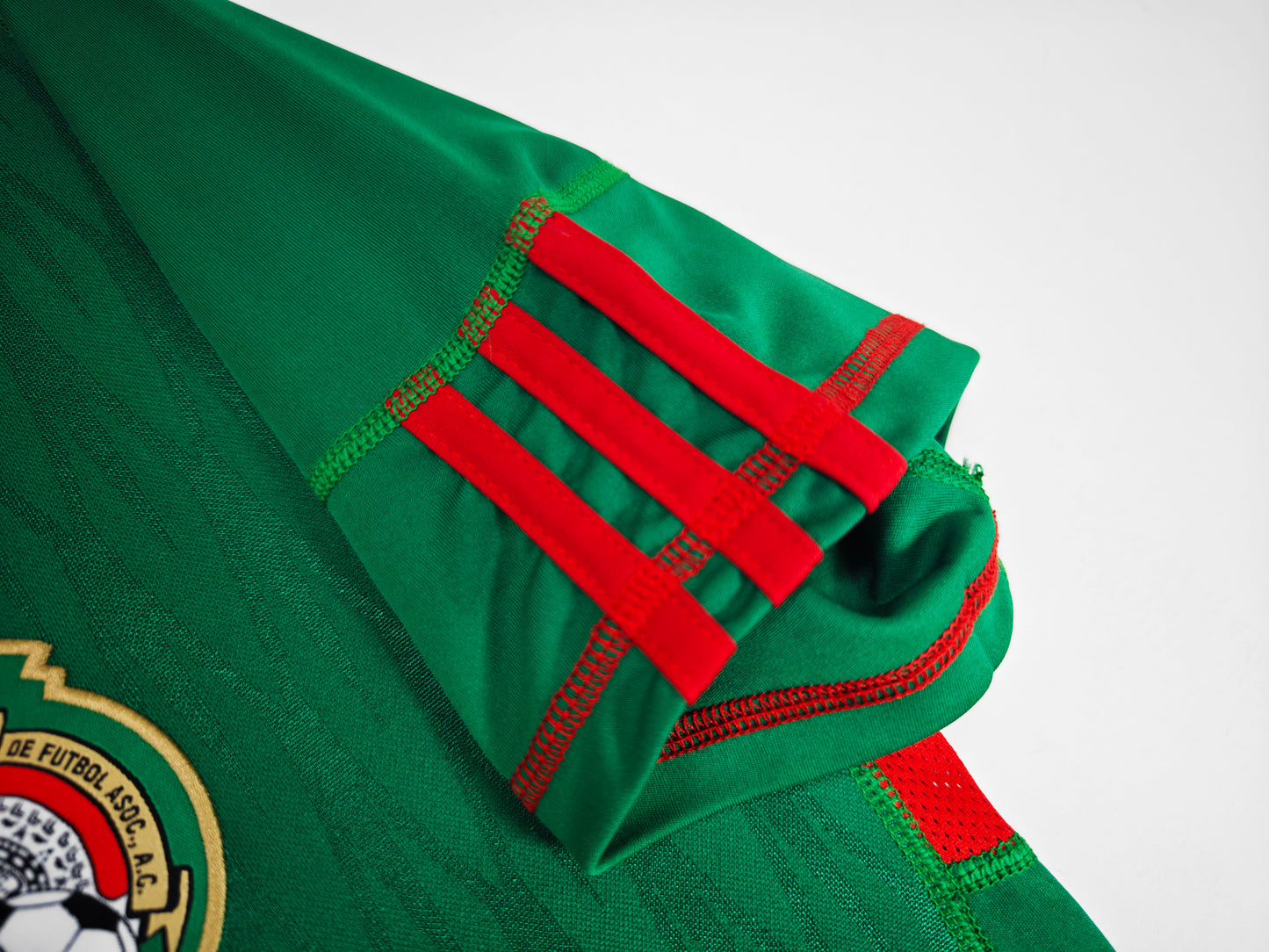 Camiseta México adidas Local 2006/07 (Mundial Alemania 2006) – Verde con cuello blanco/rojo (Climacool)