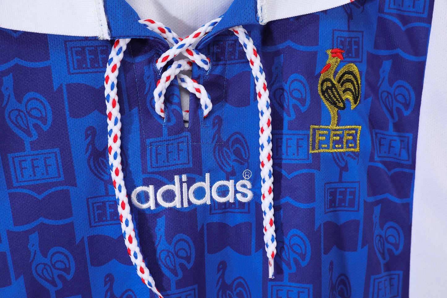 Francia 1994–96 Home (Azul con cordones) – adidas