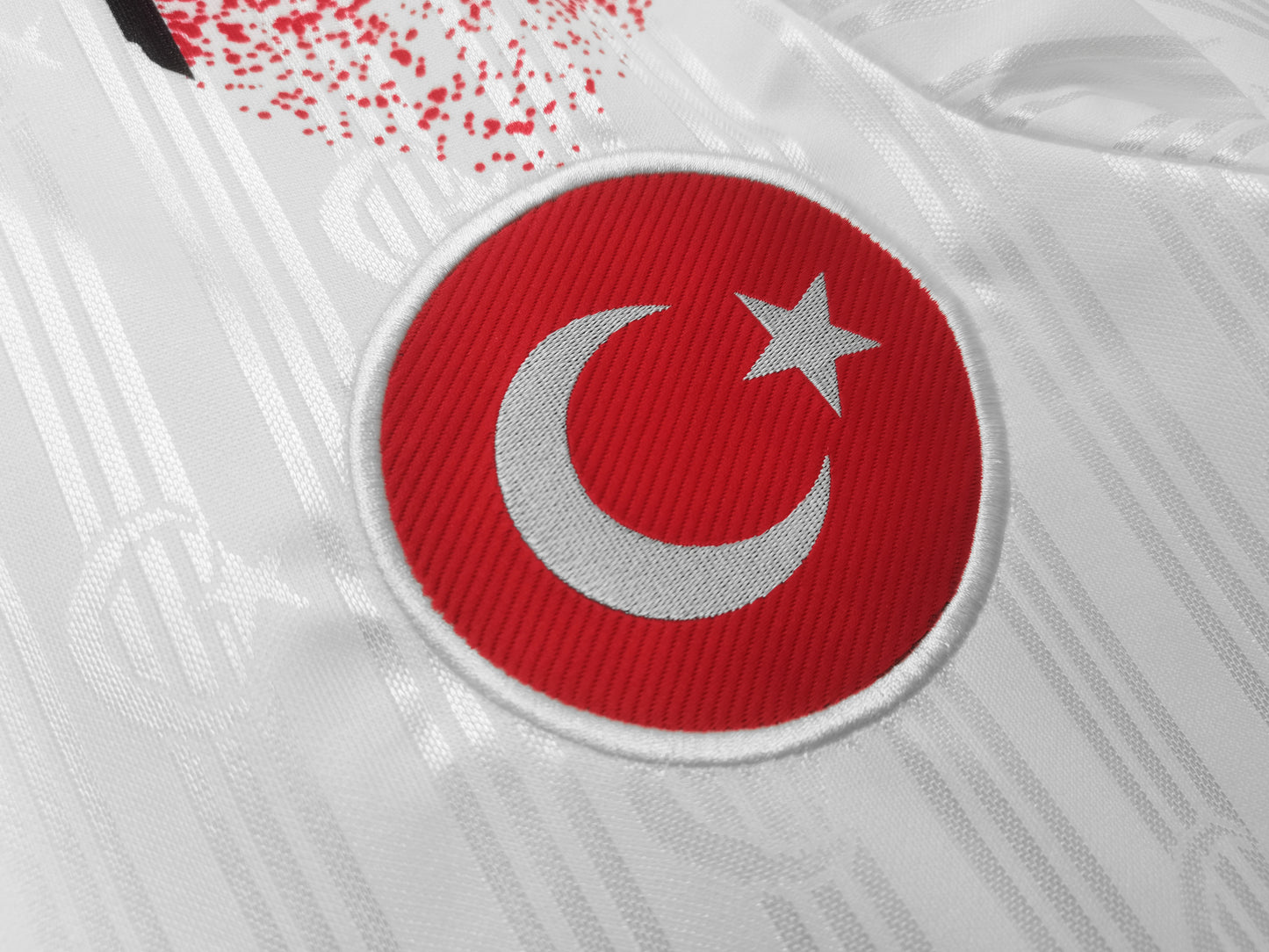 Turquía TFF adidas — Away blanco | Estilo mediados 90s, era Euro ’96 (Hakan Şükür & Tugay)