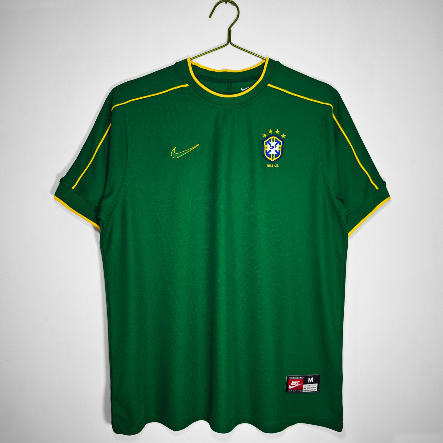 Camiseta Brasil Portero Nike Verde 2004–2006 (Dida) – Talla M – Original