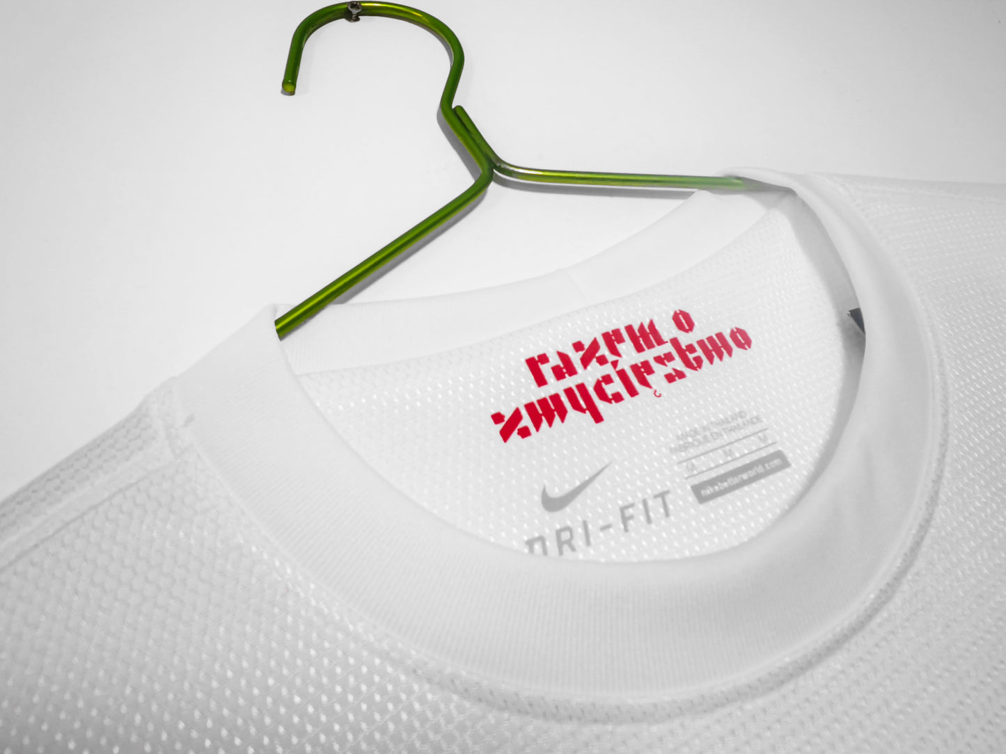 Camiseta Polonia Nike Local 2012/13 (Euro 2012) – Blanca con banda roja (Dri-FIT)