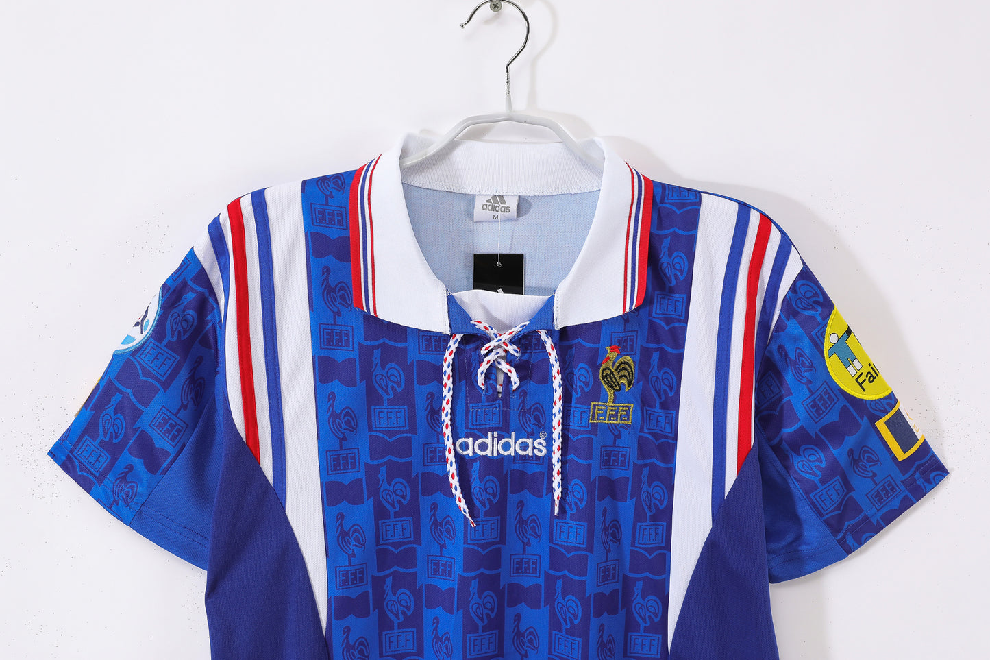 Francia 1994–96 Home (Azul con cordones) – adidas