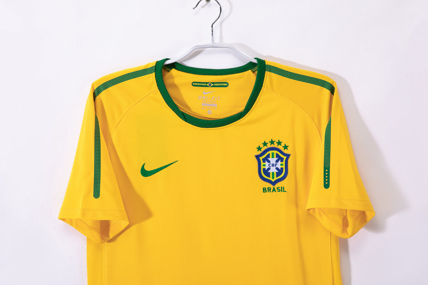 Camiseta Brasil Nike Local 2010/11 – Amarilla/Verde (Dri-FIT)