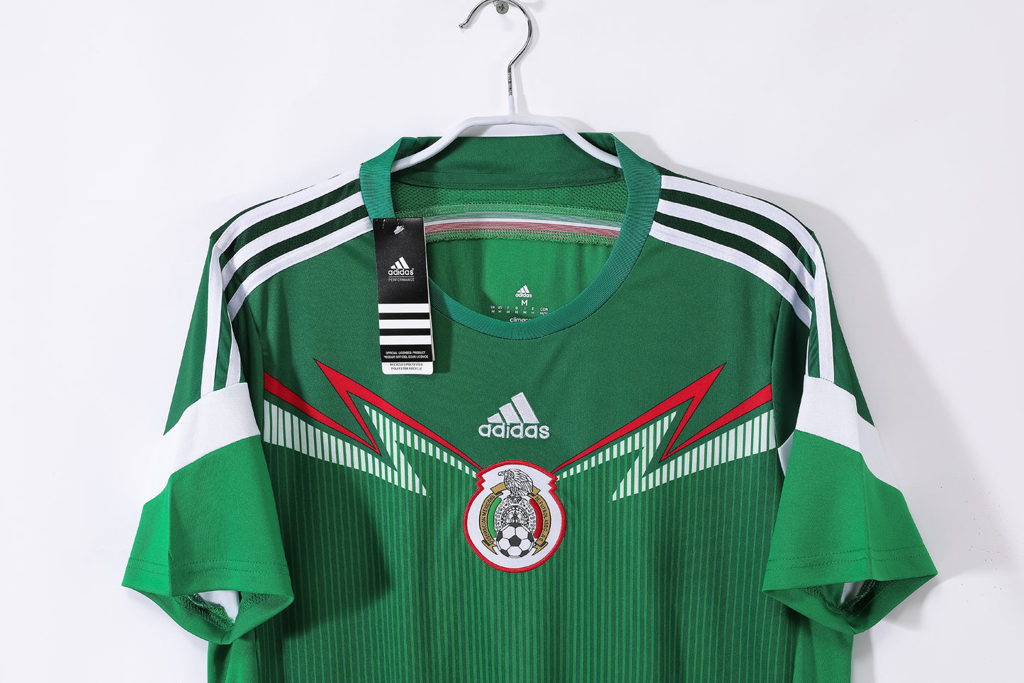Camiseta México adidas Local 2008/09 – Verde con “rayos” en el pecho (Climacool)