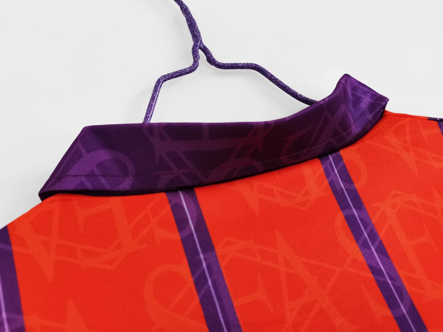 Escocia Umbro — 1994-96 Away Naranja | “Mango” con franjas moradas