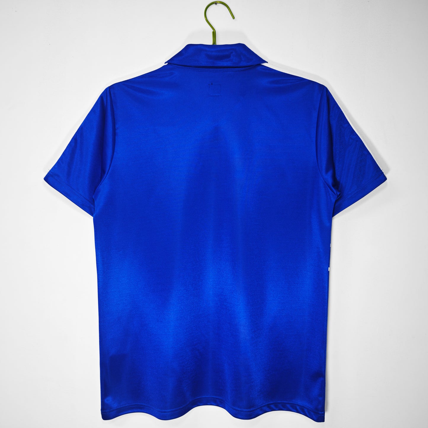 Camiseta Francia adidas Local 1982/83 (España ’82) – Azul con banda roja y líneas blancas (Trefoil)