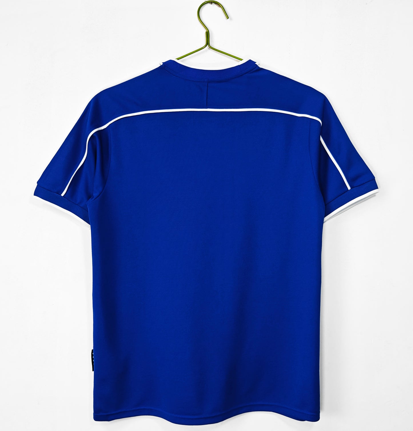 Camiseta Brasil Nike Away 2002–2004 – Azul con hombros blancos (NikeFIT)