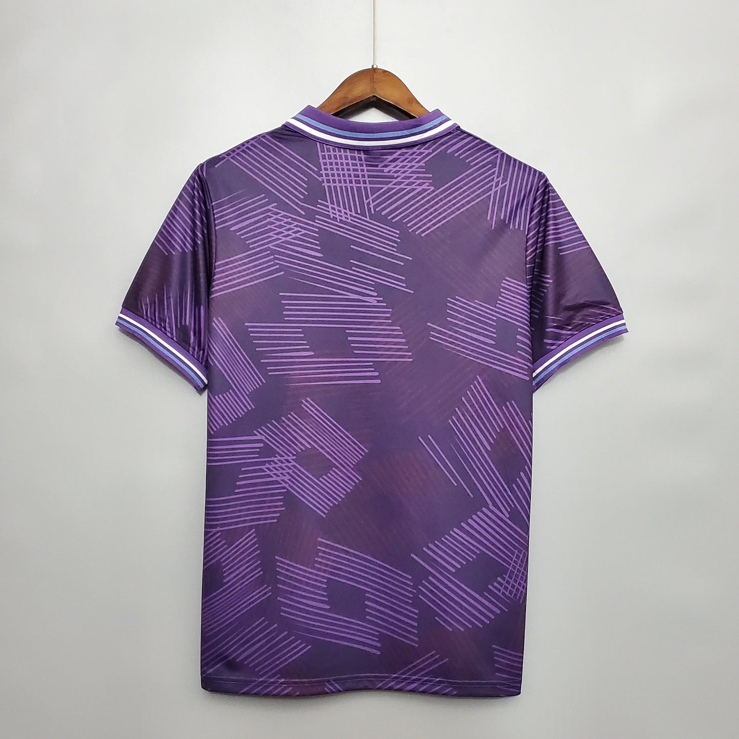 Fiorentina “7UP” 1992–93 — Camiseta home Lotto violeta (gráfico noventero)