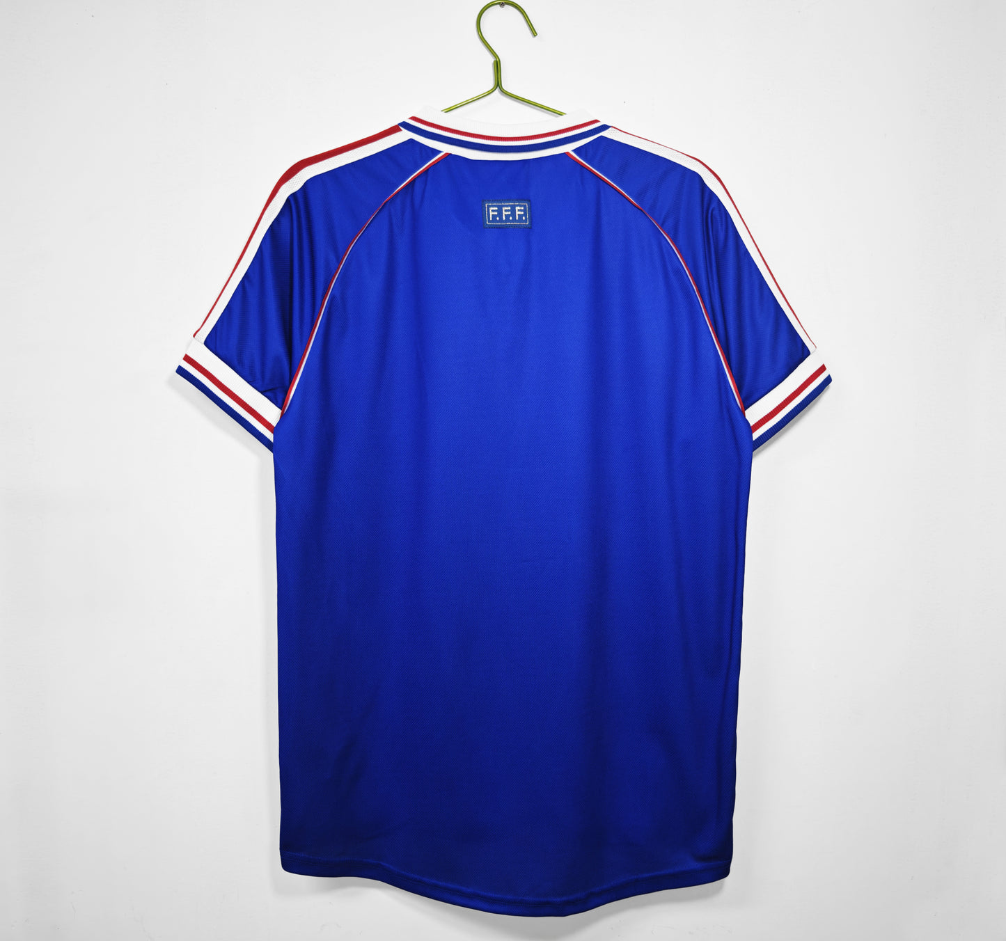 Camiseta Francia adidas Azul (FFF) — Retro 2002–04 | Era Zidane, Manga con 3 franjas
