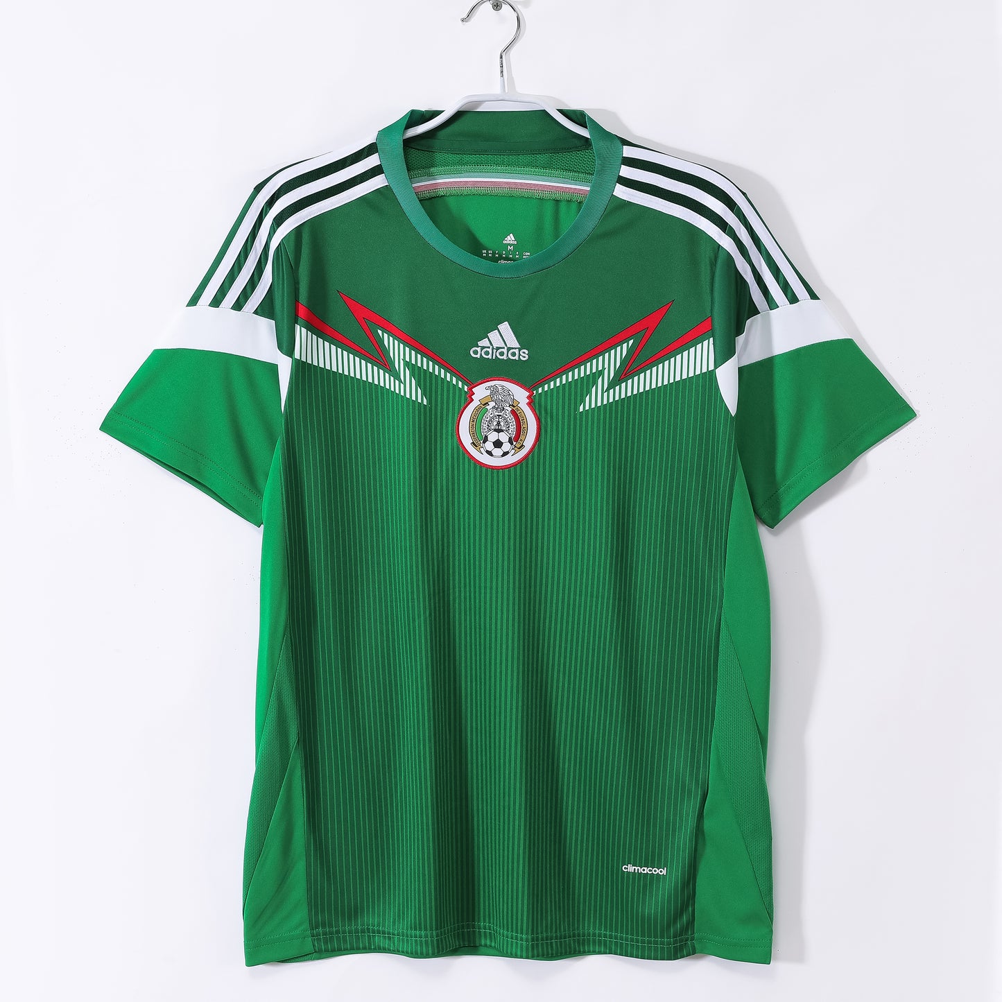 Camiseta México adidas Local 2008/09 – Verde con “rayos” en el pecho (Climacool)