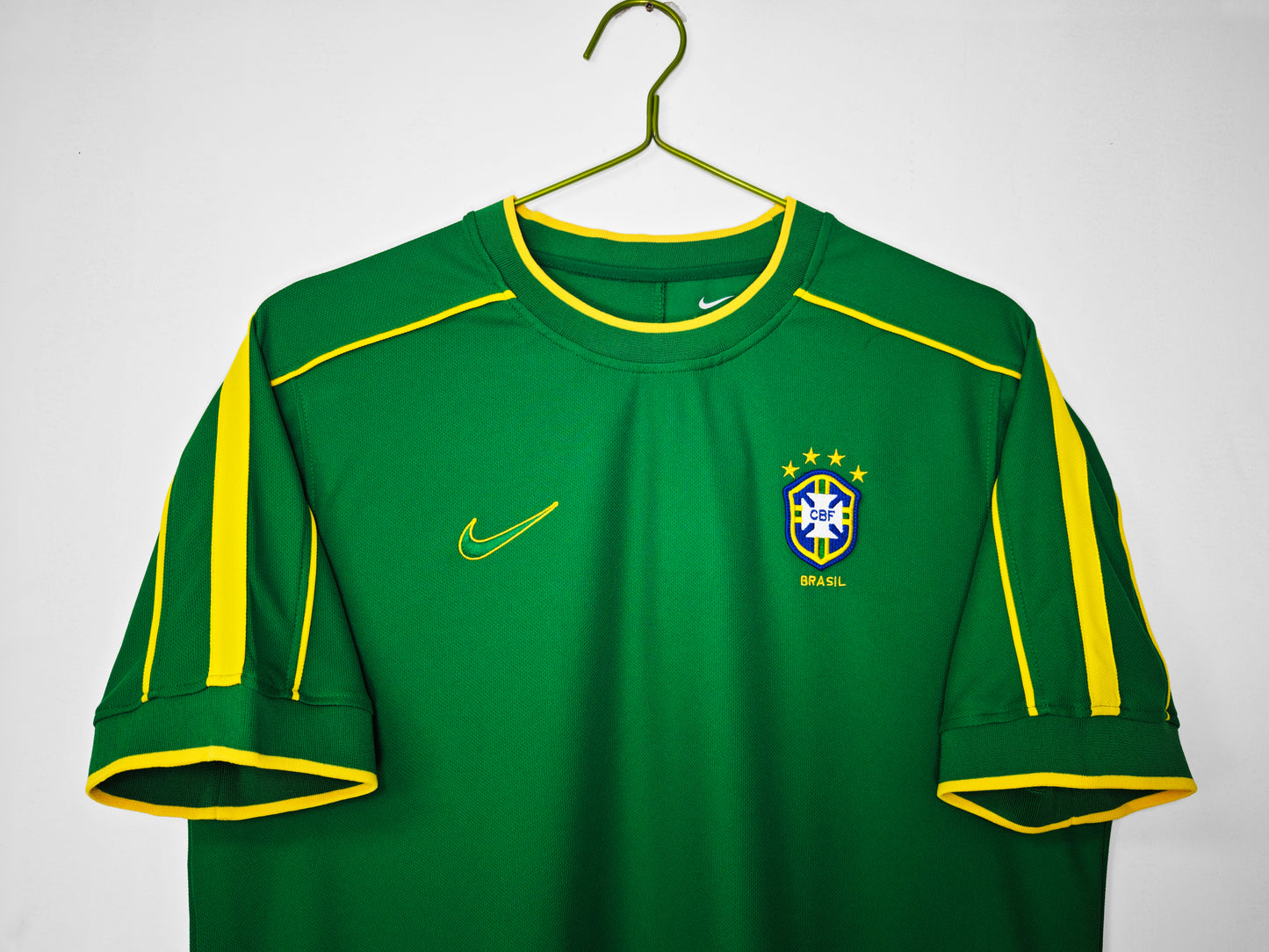 Camiseta Brasil Portero Nike Verde 2004–2006 (Dida) – Talla M – Original