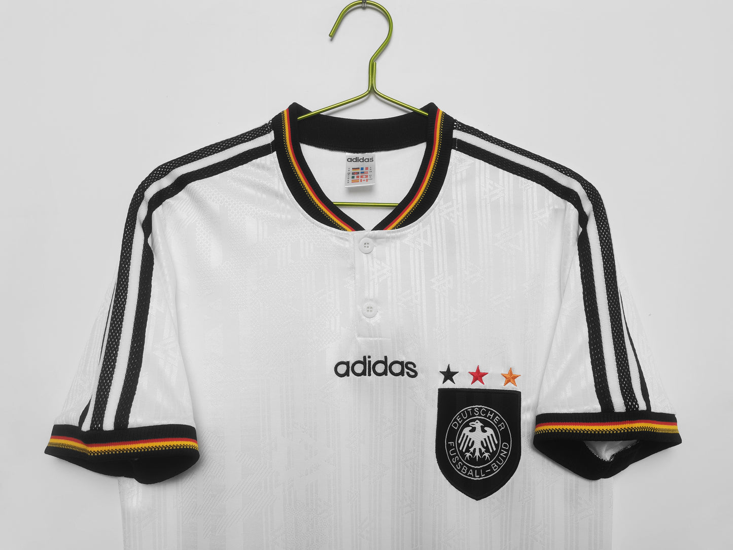 Alemania DFB adidas — Home blanco 3 estrellas | Estilo finales 90s, era Euro ’96 & Francia ’98