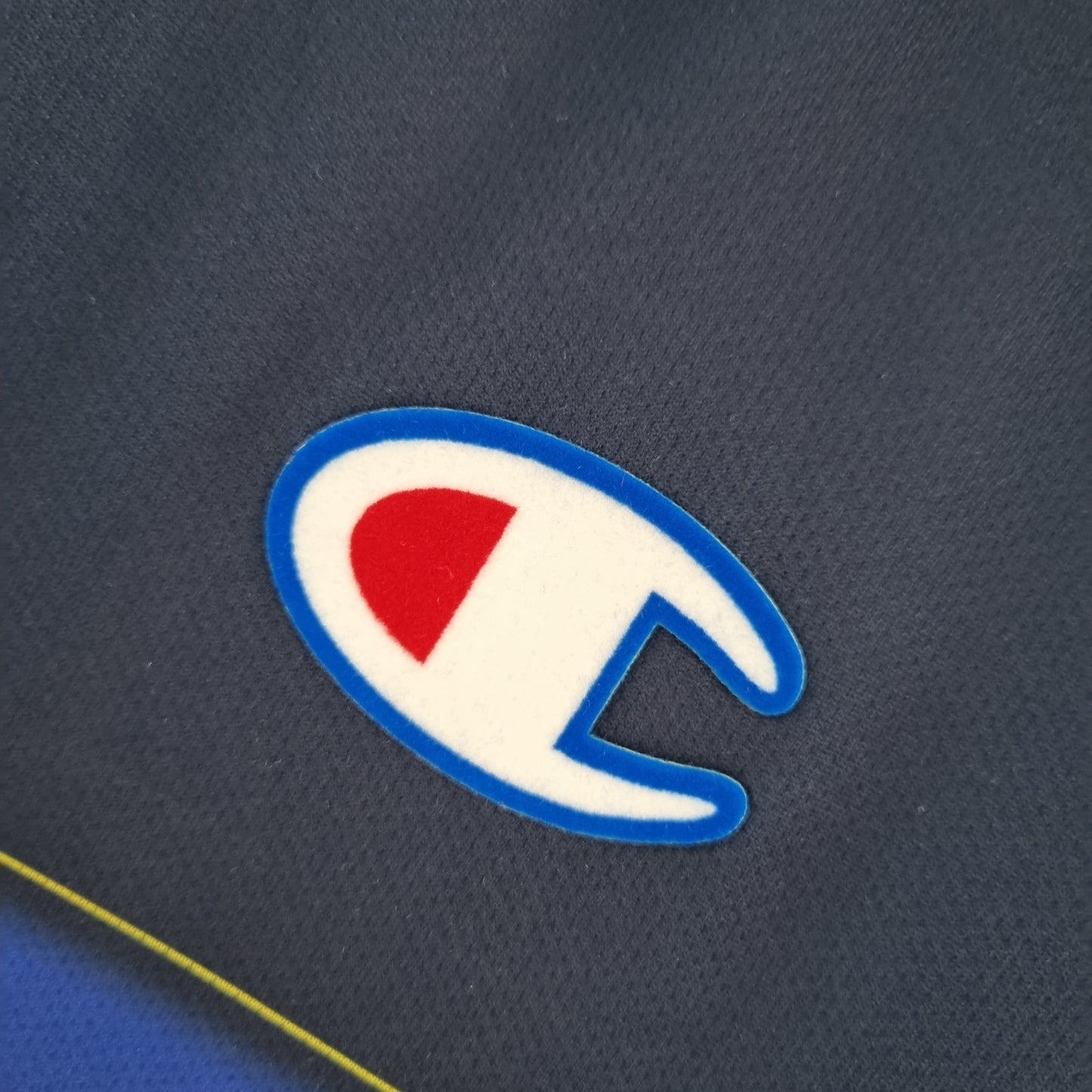 Parma 1999–00 “Parmalat” — Camiseta away Champion azul marino (coccarda Coppa Italia)
