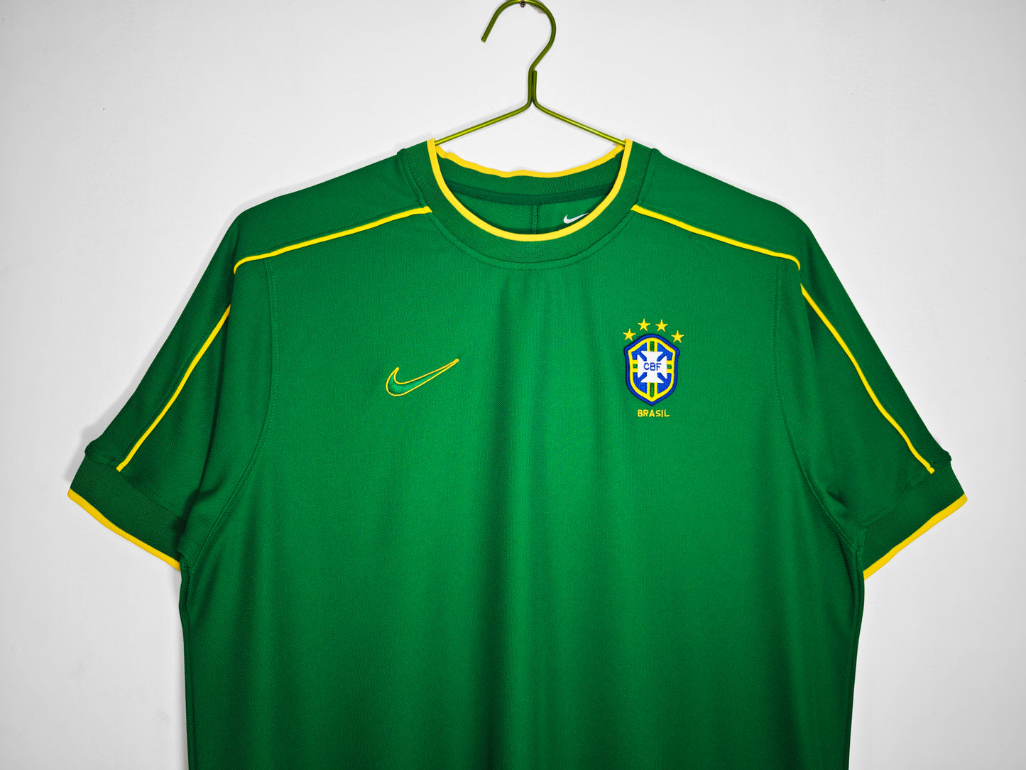 Camiseta Brasil Portero Nike Verde 2004–2006 (Dida) – Talla M – Original