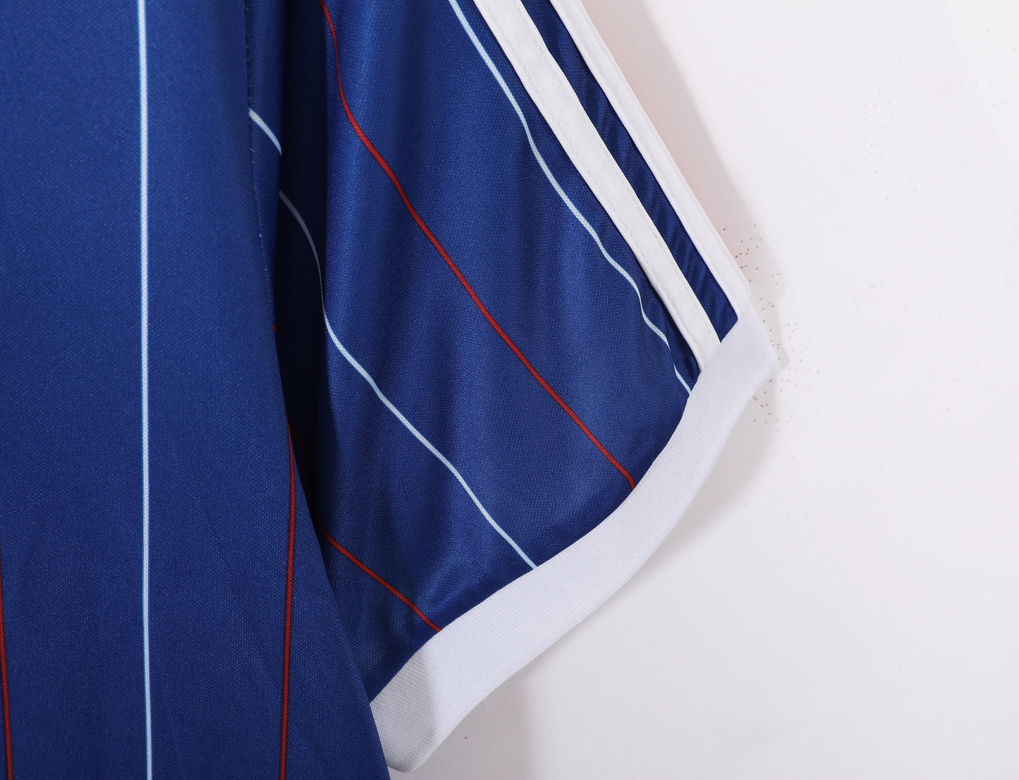 Camiseta Francia adidas Local 1984–1986 (Euro ’84/86) – Azul con pinstripes (Trefoil)