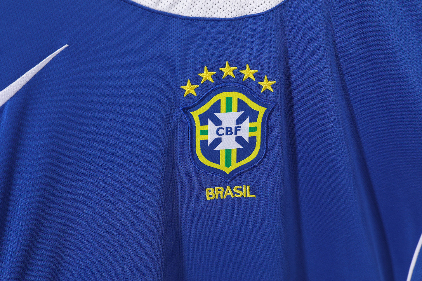 Camiseta Brasil Nike Away Azul 2004–2006 (Total 90) – Dri-FIT