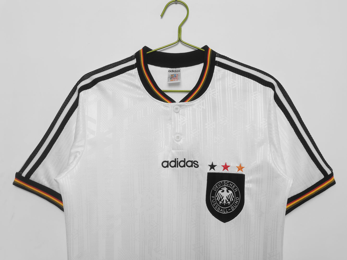 Alemania DFB adidas — Home blanco 3 estrellas | Estilo finales 90s, era Euro ’96 & Francia ’98