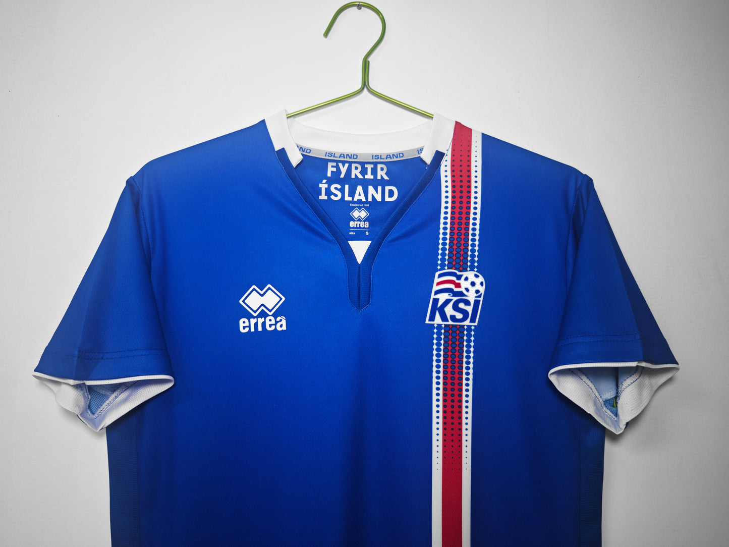 Camiseta Islandia Erreà Azul (KSI) — Retro 2016–20