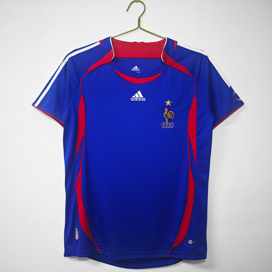 Camiseta Francia adidas Local 2006/08 (Mundial 2006) – Azul con detalles rojos y blancos – Climacool