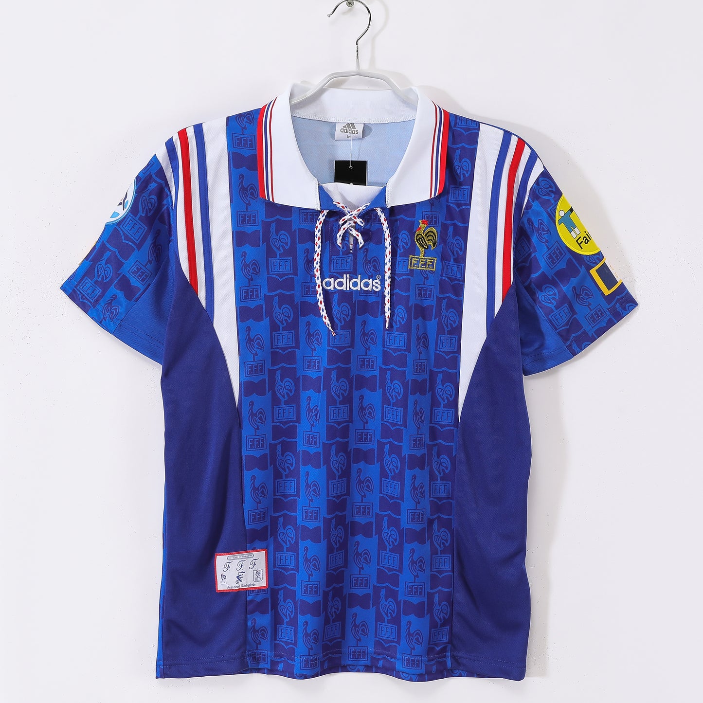 Francia 1994–96 Home (Azul con cordones) – adidas