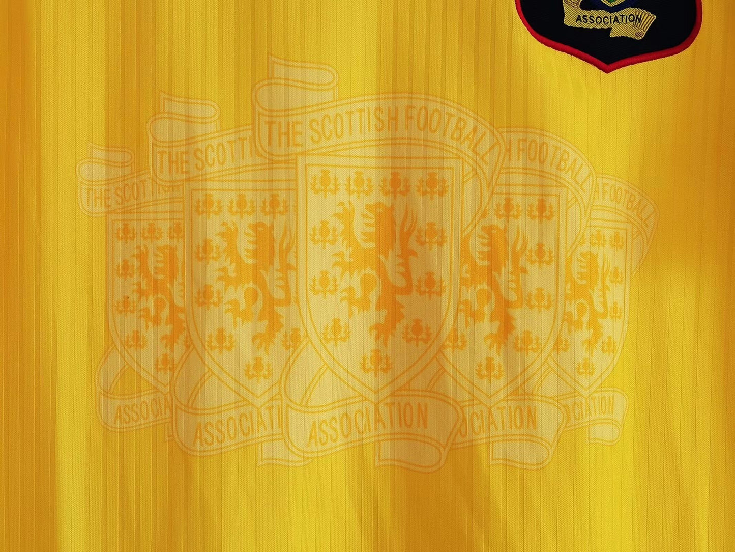 Escocia 1996/98 Umbro — Amarilla SFA | Era Euro 96 & Francia 98