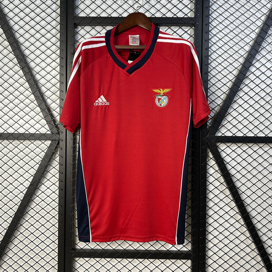 SL Benfica 2001–02 — Camiseta home Adidas roja (sin sponsor)