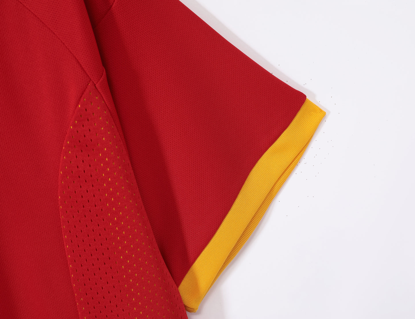 Camiseta España adidas Pre-Match/Entrenamiento 2008–2009 – Roja con 3 bandas negras (Climacool)