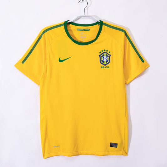 Camiseta Brasil Nike Local 2010/11 – Amarilla/Verde (Dri-FIT)