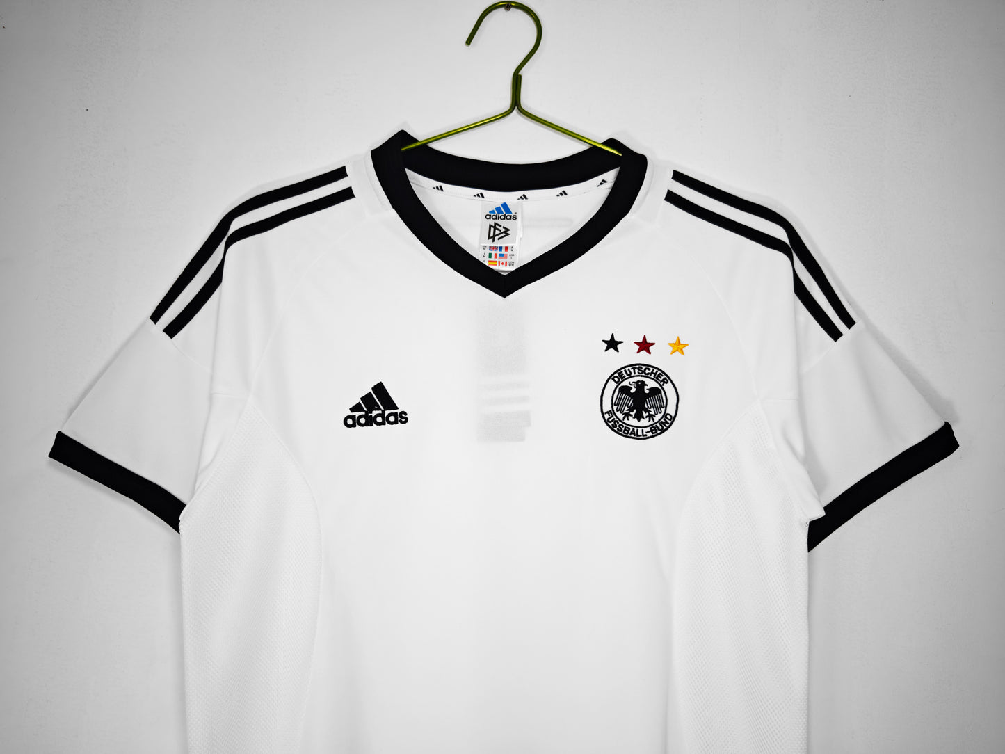 Camiseta Alemania adidas Local 2010/11 (Mundial Sudáfrica 2010) – Blanca con detalles negros – Climacool