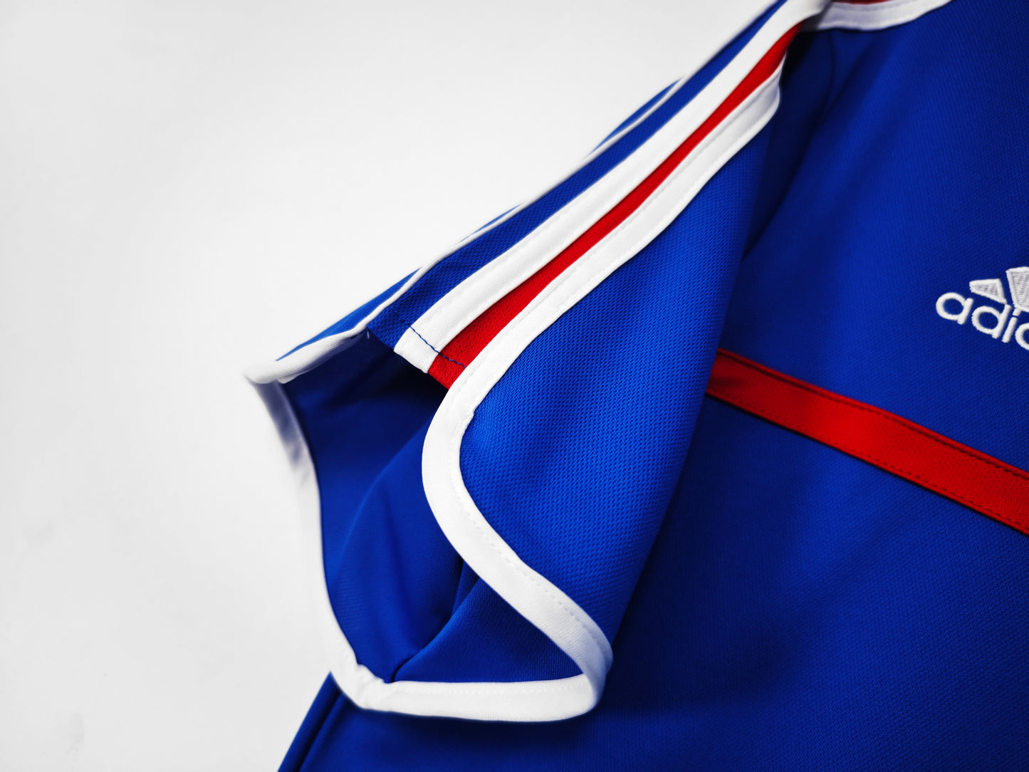 Camiseta Francia adidas Local 2002/03 (Mundial 2002) – Azul con franja roja y 1 estrella
