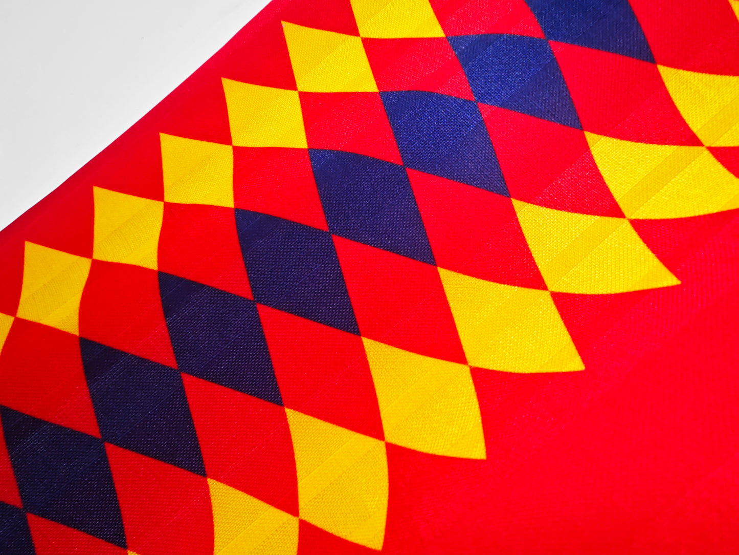 Camiseta España adidas Home 1994–1996 (USA ’94) | Roja con franja de rombos y cuello polo
