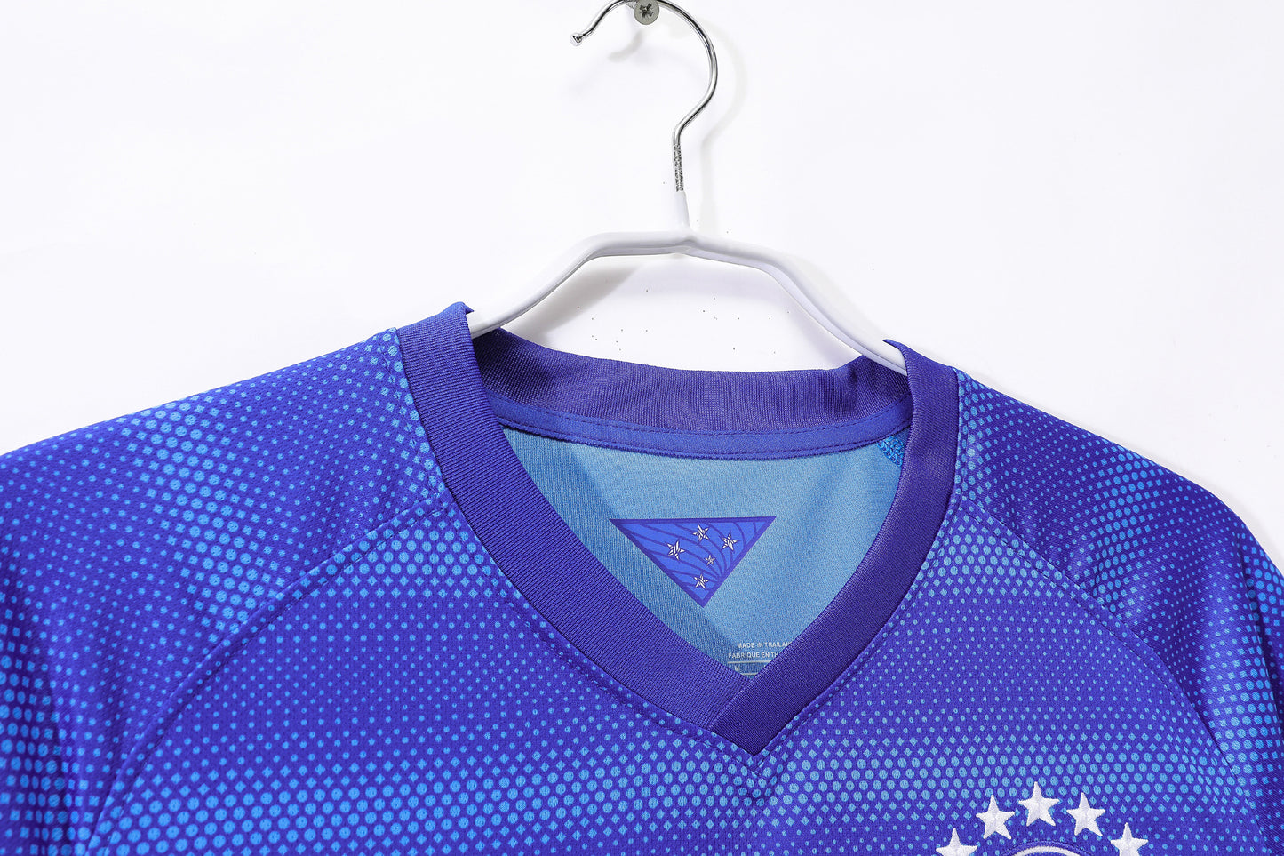 Camiseta Brasil Nike Away 2016–2017 – Azul con franjas de micro-puntos (Dri-FIT)