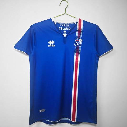 Camiseta Islandia Erreà Azul (KSI) — Retro 2016–20