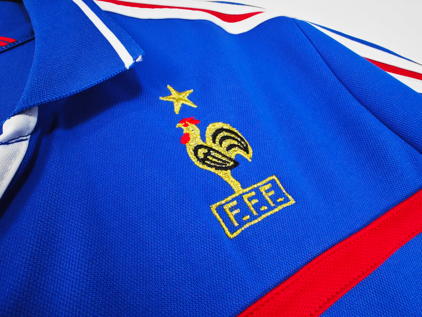 Camiseta Francia adidas Local 2002/03 (Mundial 2002) – Azul con franja roja y 1 estrella