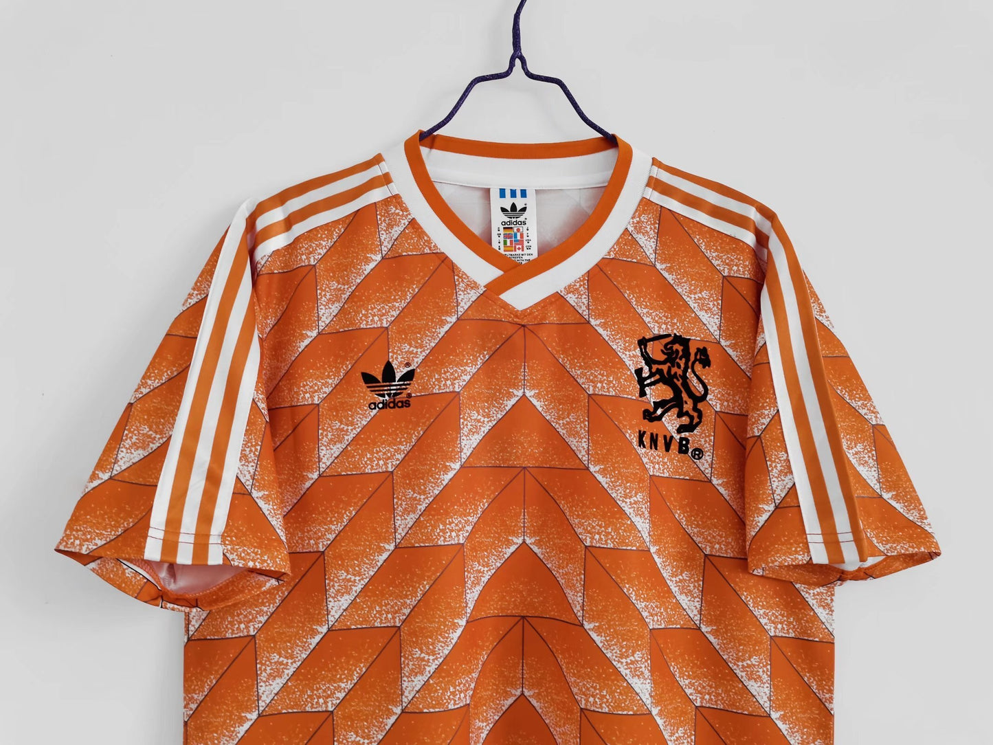 Camiseta Países Bajos 1988 Home Naranja – adidas (Euro ’88 campeones, Gullit & Van Basten)