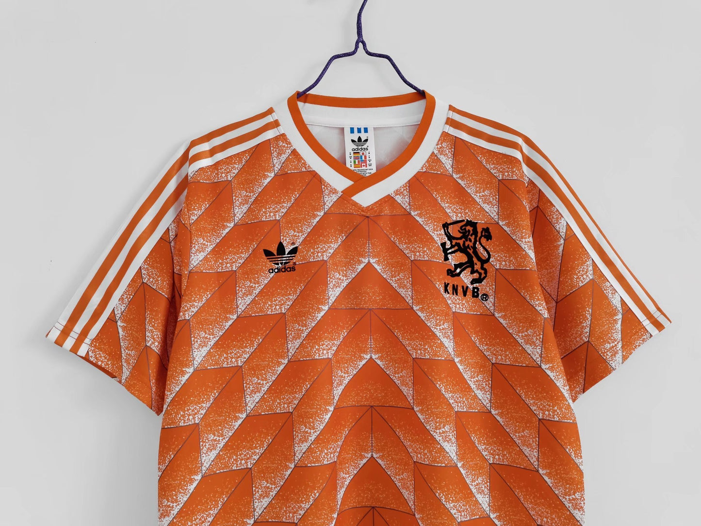 Camiseta Países Bajos 1988 Home Naranja – adidas (Euro ’88 campeones, Gullit & Van Basten)