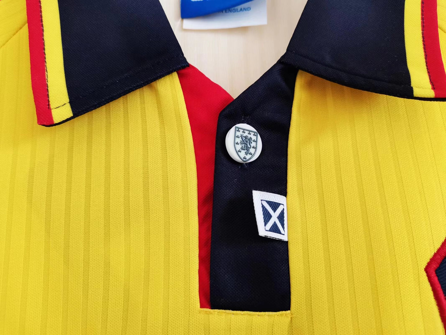 Escocia 1996/98 Umbro — Amarilla SFA | Era Euro 96 & Francia 98