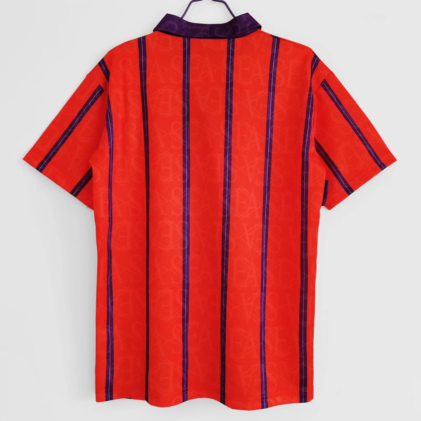 Escocia Umbro — 1994-96 Away Naranja | “Mango” con franjas moradas