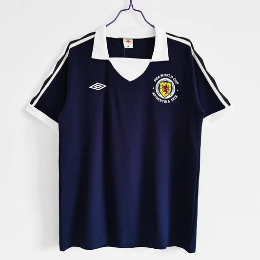 Camiseta Escocia 1978 Home Azul Marino – Umbro (Mundial de Argentina, gol de Archie Gemmill)