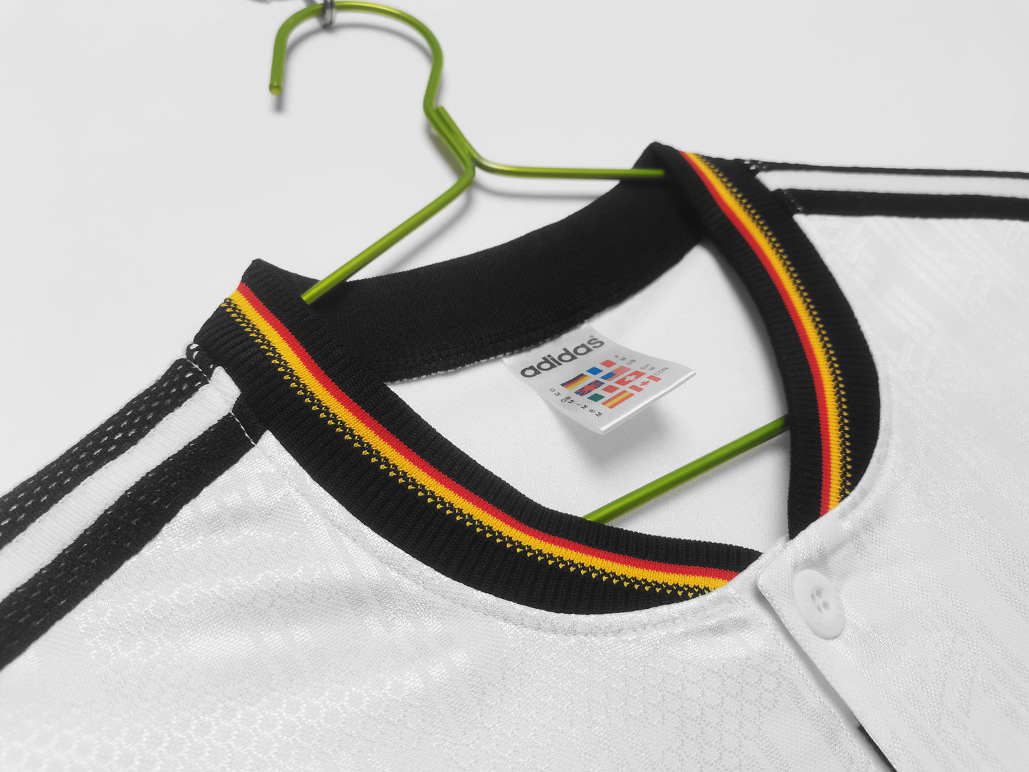 Alemania DFB adidas — Home blanco 3 estrellas | Estilo finales 90s, era Euro ’96 & Francia ’98