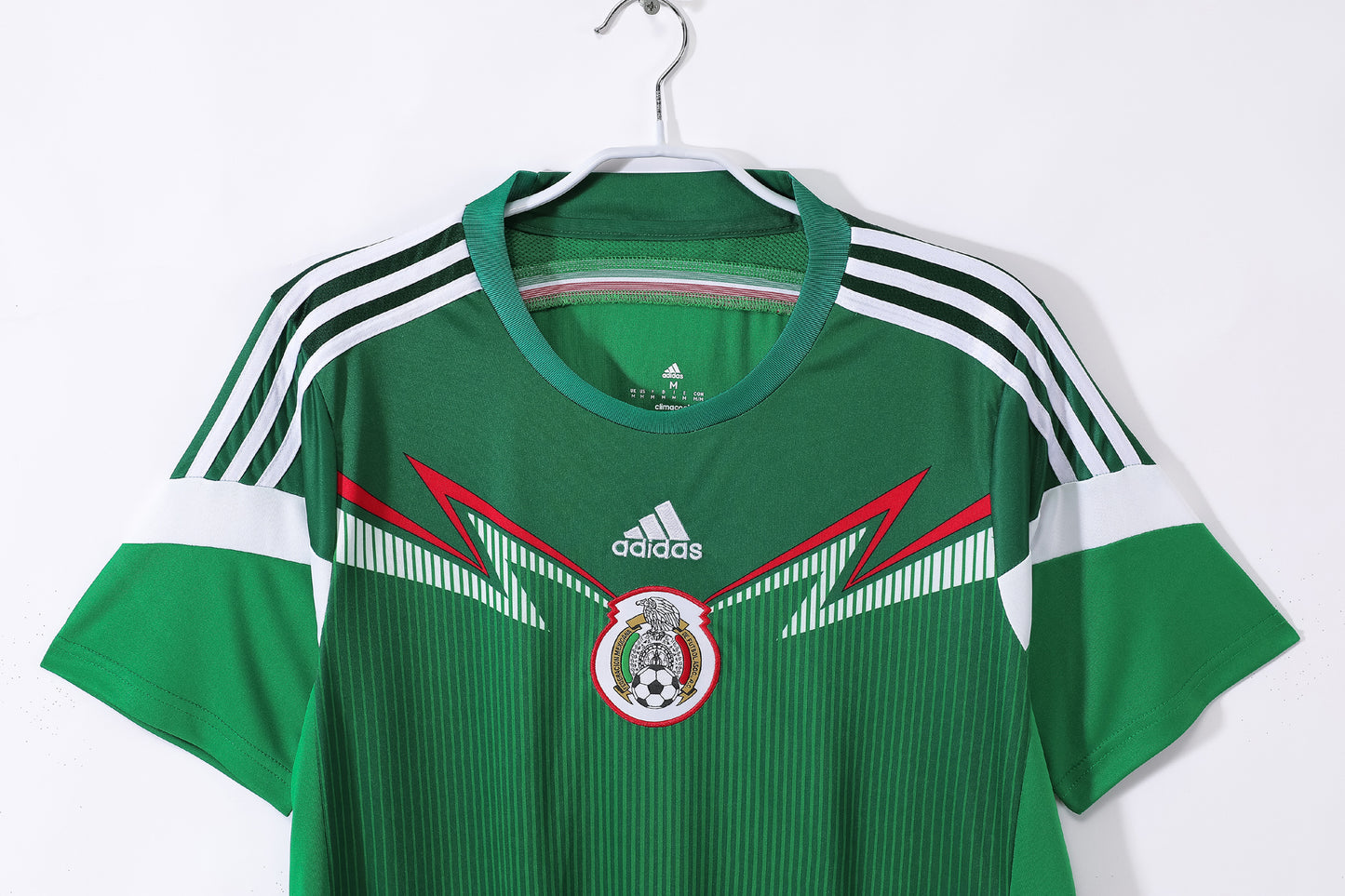 Camiseta México adidas Local 2008/09 – Verde con “rayos” en el pecho (Climacool)