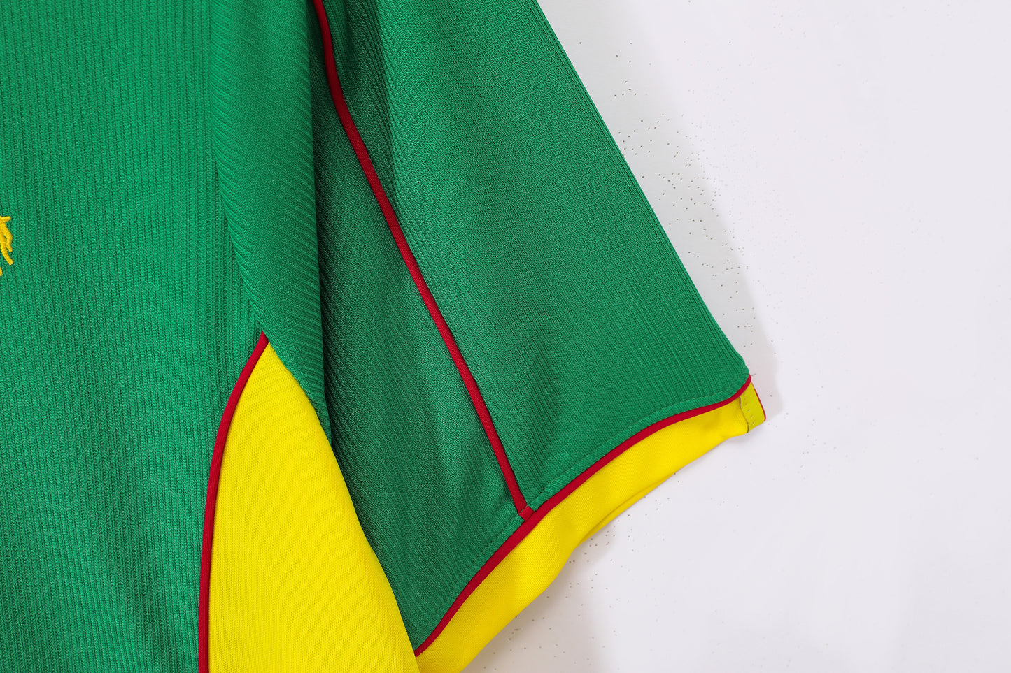 Camiseta Camerún Puma Local 2002–2004 – Verde/Amarillo – Leones Indomables